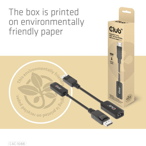 Club3D - CAC-1088 - HDMI TO DISPLAYPORT ADAPTER - Digital3d.com.au